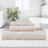 Kendell Egyptian Cotton Quick Drying 3 Piece Towel Set