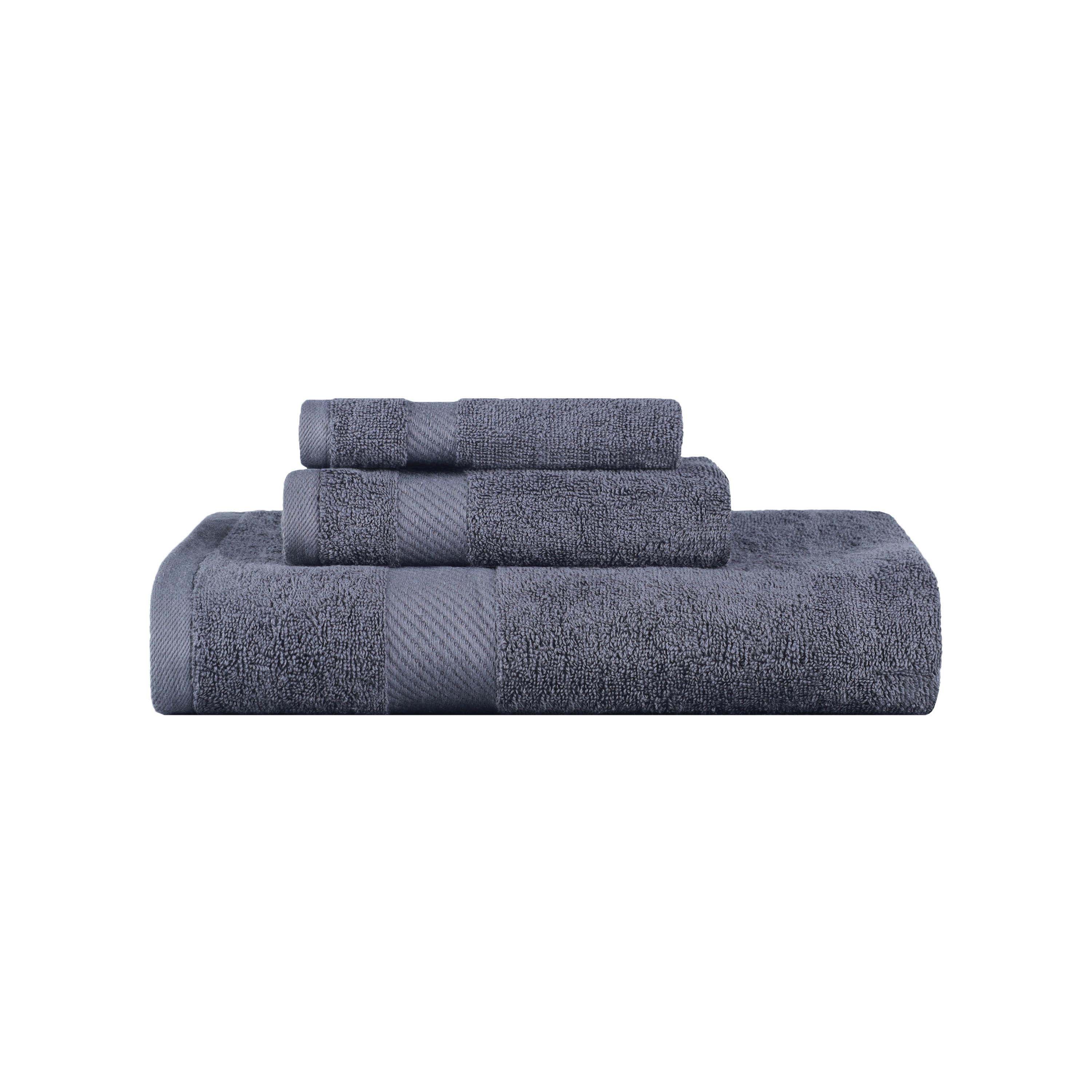 Kendell Egyptian Cotton Quick Drying 3 Piece Towel Set
