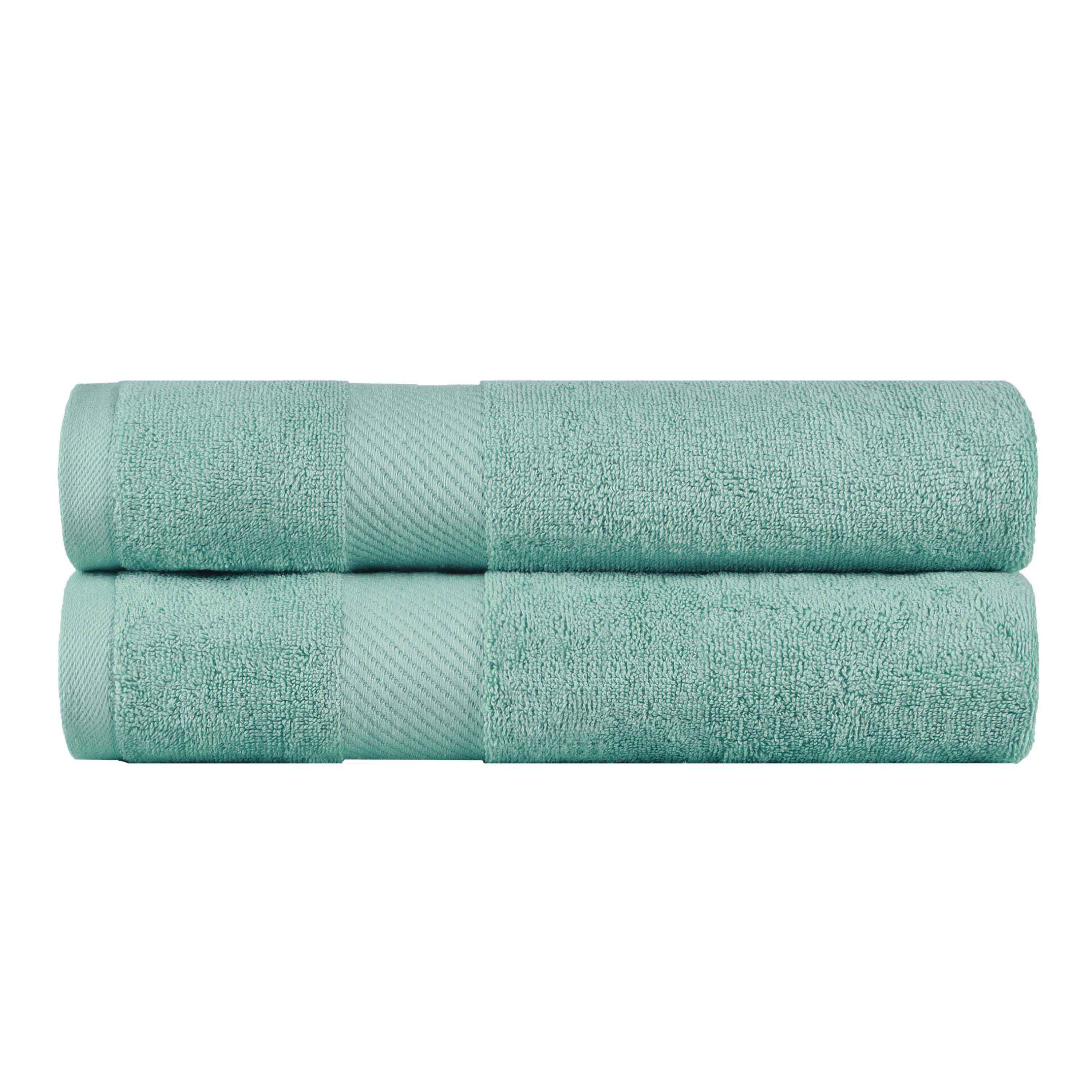 Kendell Egyptian Cotton Medium Weight Plush Bath Towel Set of 2