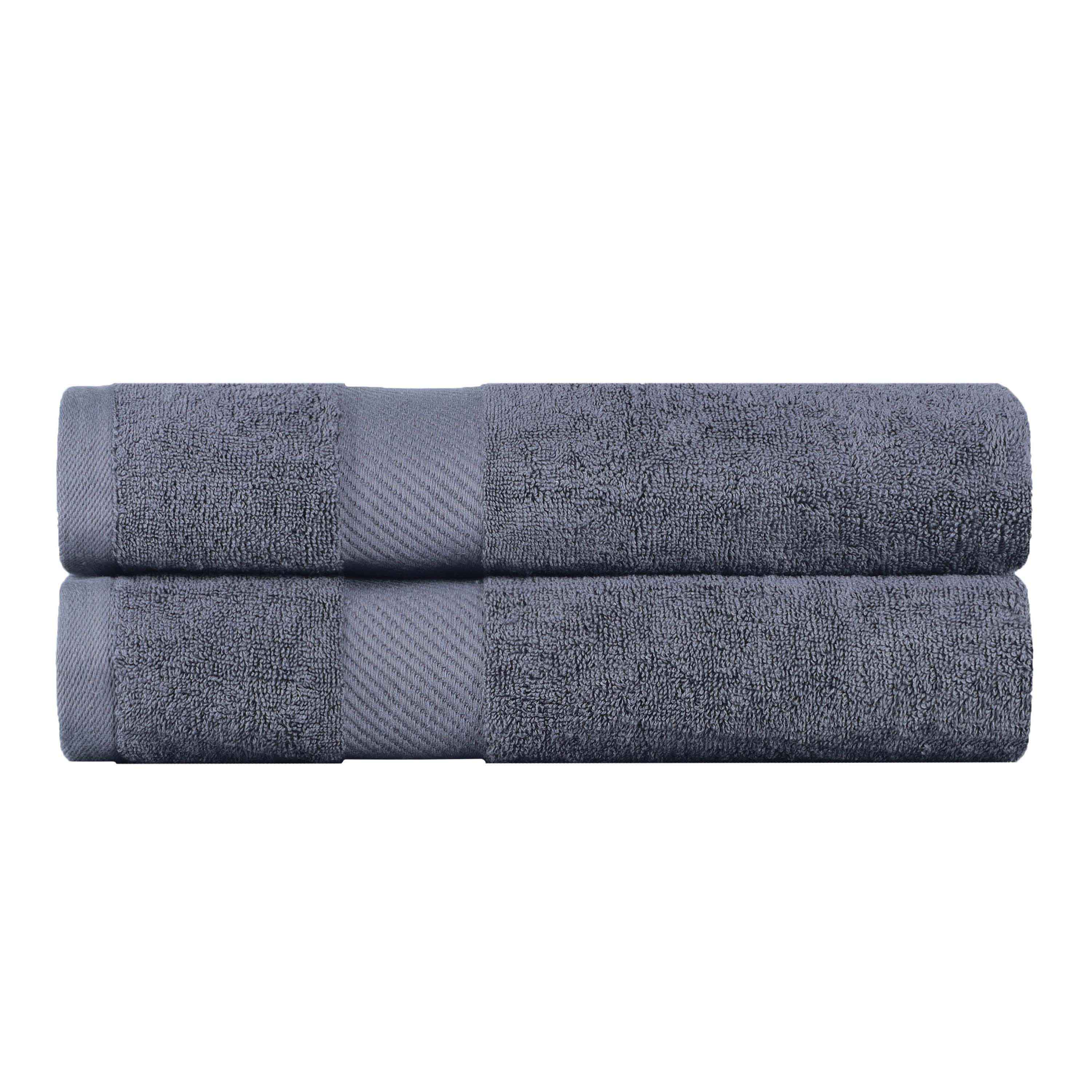Kendell Egyptian Cotton Medium Weight Plush Bath Towel Set of 2