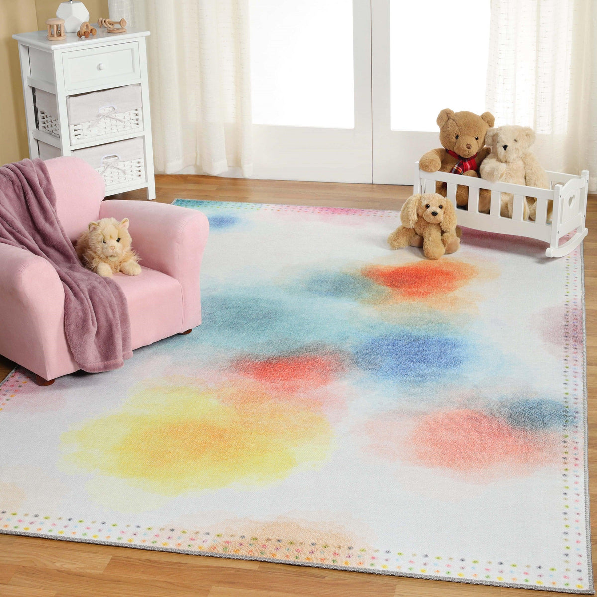 Kids Abstract Kids Indoor Area Rug or Runner Rug