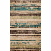 Kylemore Abstract Striped Distressed Indoor Area Rug or Runner Rug