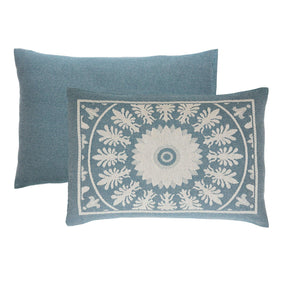 Kymbal Cotton Blend Woven Medallion Jacquard Bedspread Set