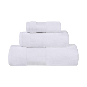 Larissa Cotton Geometric Border 3 Piece Assorted Towel Set