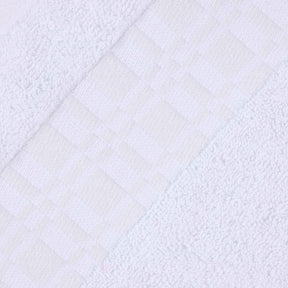 Larissa Cotton Geometric Border Bath Towel Set of 4