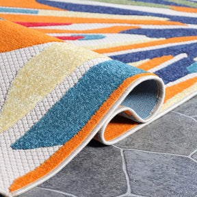 Leander Geometric Abstract Area Rug Modern Indoor Outdoor Rugs