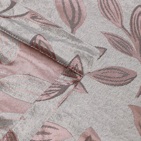 Leaves Machine Washable Room Darkening Blackout Curtains 8 Pieces