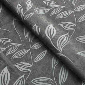 Leaves Machine Washable Room Darkening Blackout Curtains 8 Pieces