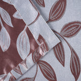 Leaves Machine Washable Room Darkening Blackout Curtains, Set of 2