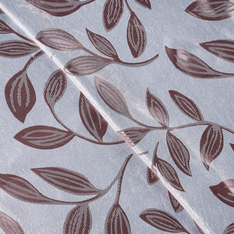 Leaves Machine Washable Room Darkening Blackout Curtains, Set of 2