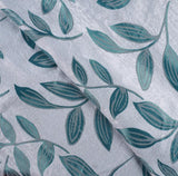 Leaves Machine Washable Room Darkening Blackout Curtains, Set of 2