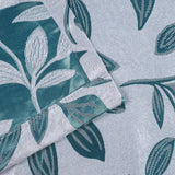 Leaves Machine Washable Room Darkening Blackout Curtains, Set of 2