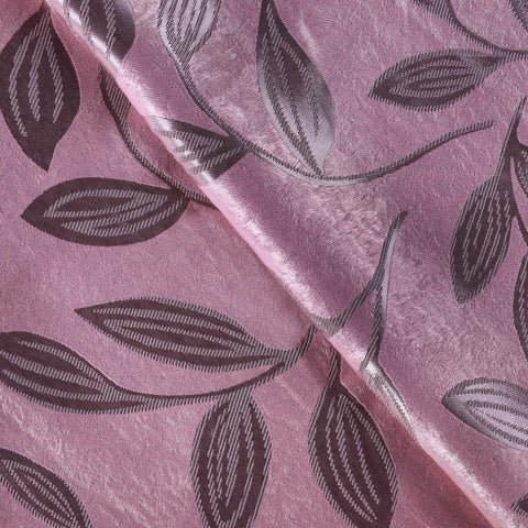 Leaves Machine Washable Room Darkening Blackout Curtains, Set of 2