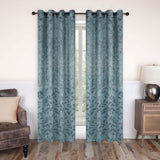 Leaves Machine Washable Room Darkening Blackout Curtains, Set of 2