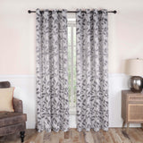 Leaves Machine Washable Room Darkening Blackout Curtains, Set of 2