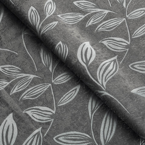 Leaves Machine Washable Room Darkening Blackout Curtains, Set of 2