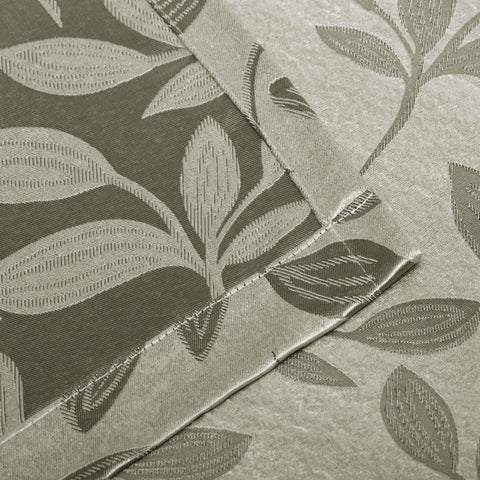 Leaves Machine Washable Room Darkening Blackout Curtains, Set of 2