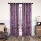 Leaves Machine Washable Room Darkening Blackout Curtains, Set of 2
