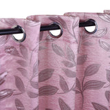 Leaves Machine Washable Room Darkening Blackout Curtains, Set of 2