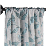 Leaves Machine Washable Room Darkening Blackout Curtains, Set of 2