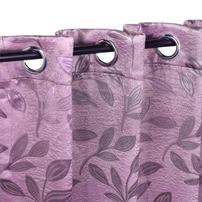 Leaves Machine Washable Room Darkening Blackout Curtains, Set of 2