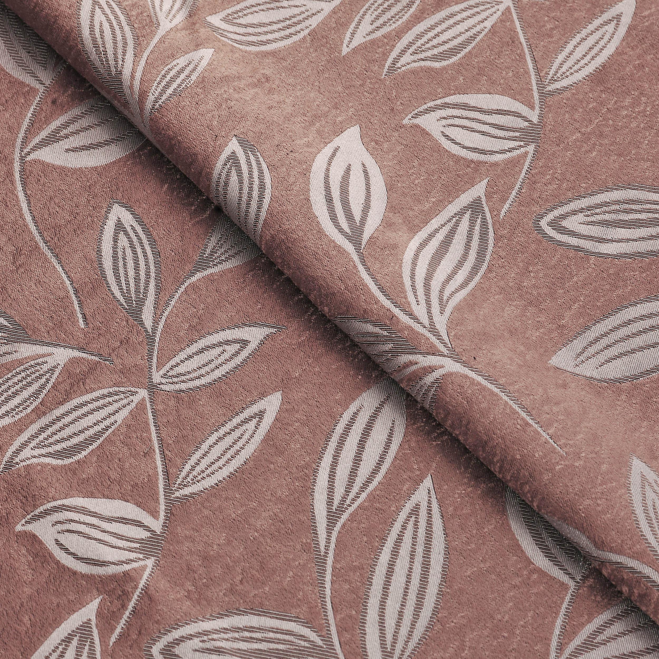 Leaves Machine Washable Room Darkening Blackout Curtains, Set of 2