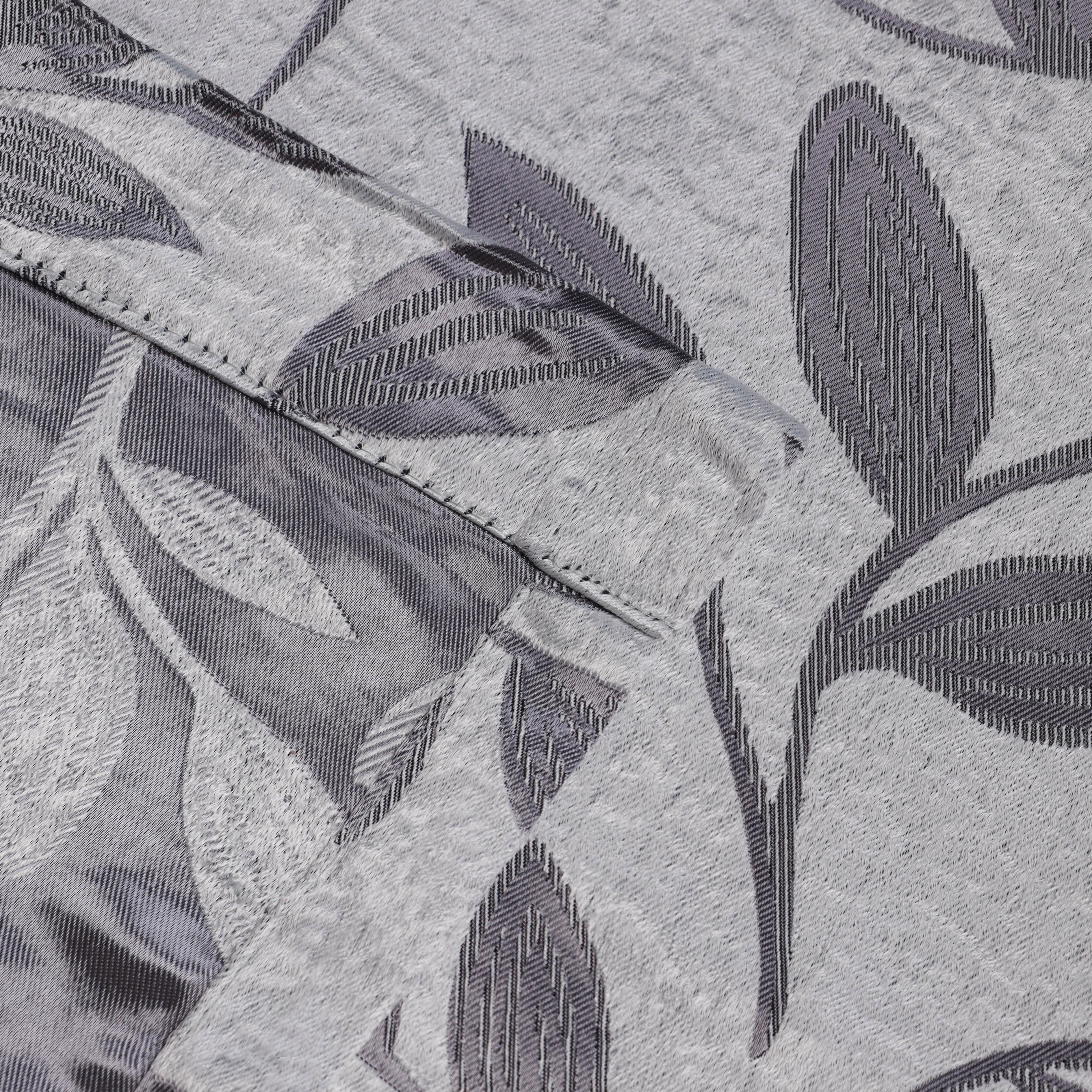 Leaves Machine Washable Room Darkening Blackout Curtains, Set of 2