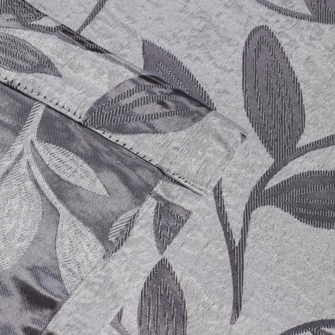 Leaves Machine Washable Room Darkening Blackout Curtains, Set of 2