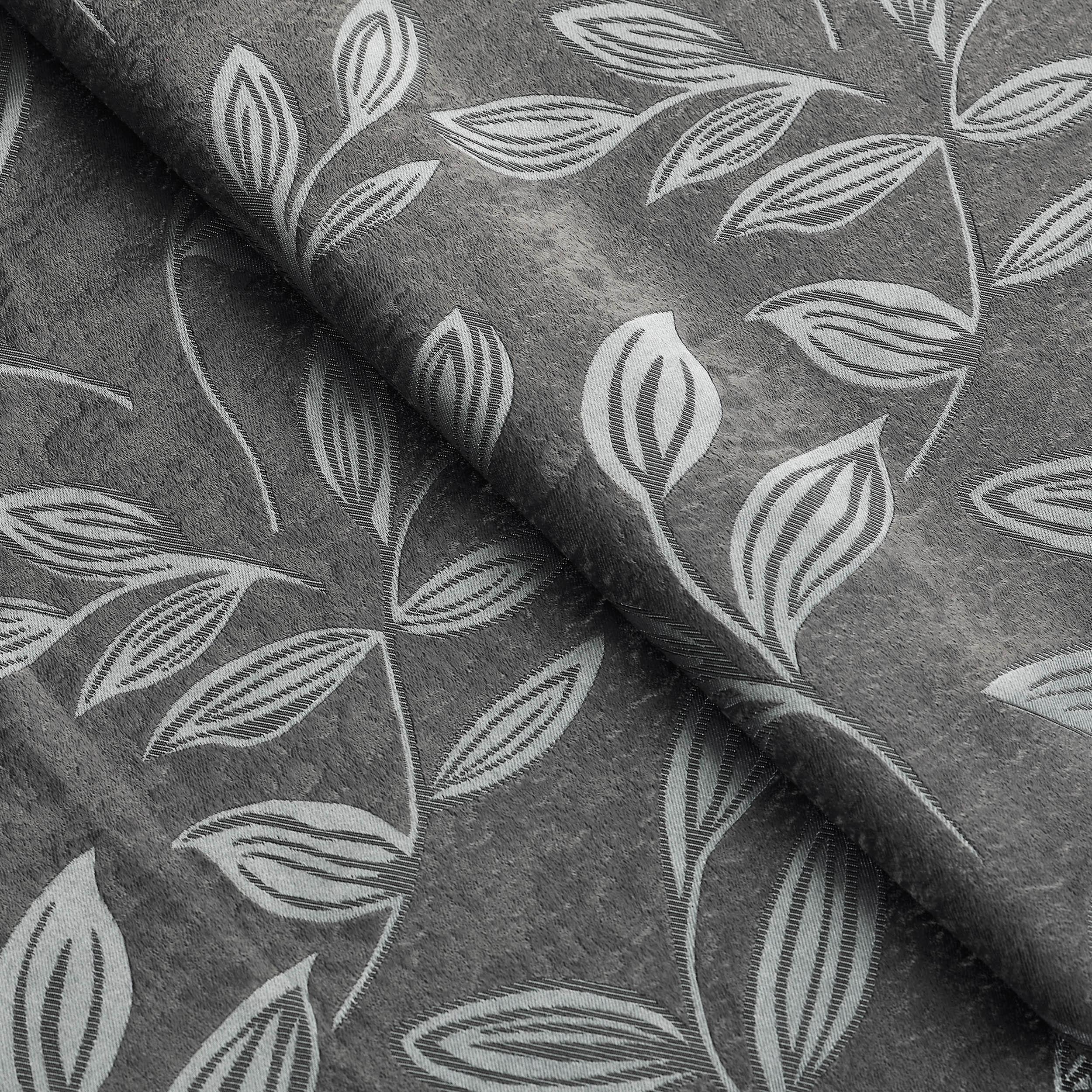 Leaves Machine Washable Room Darkening Blackout Curtains, Set of 2