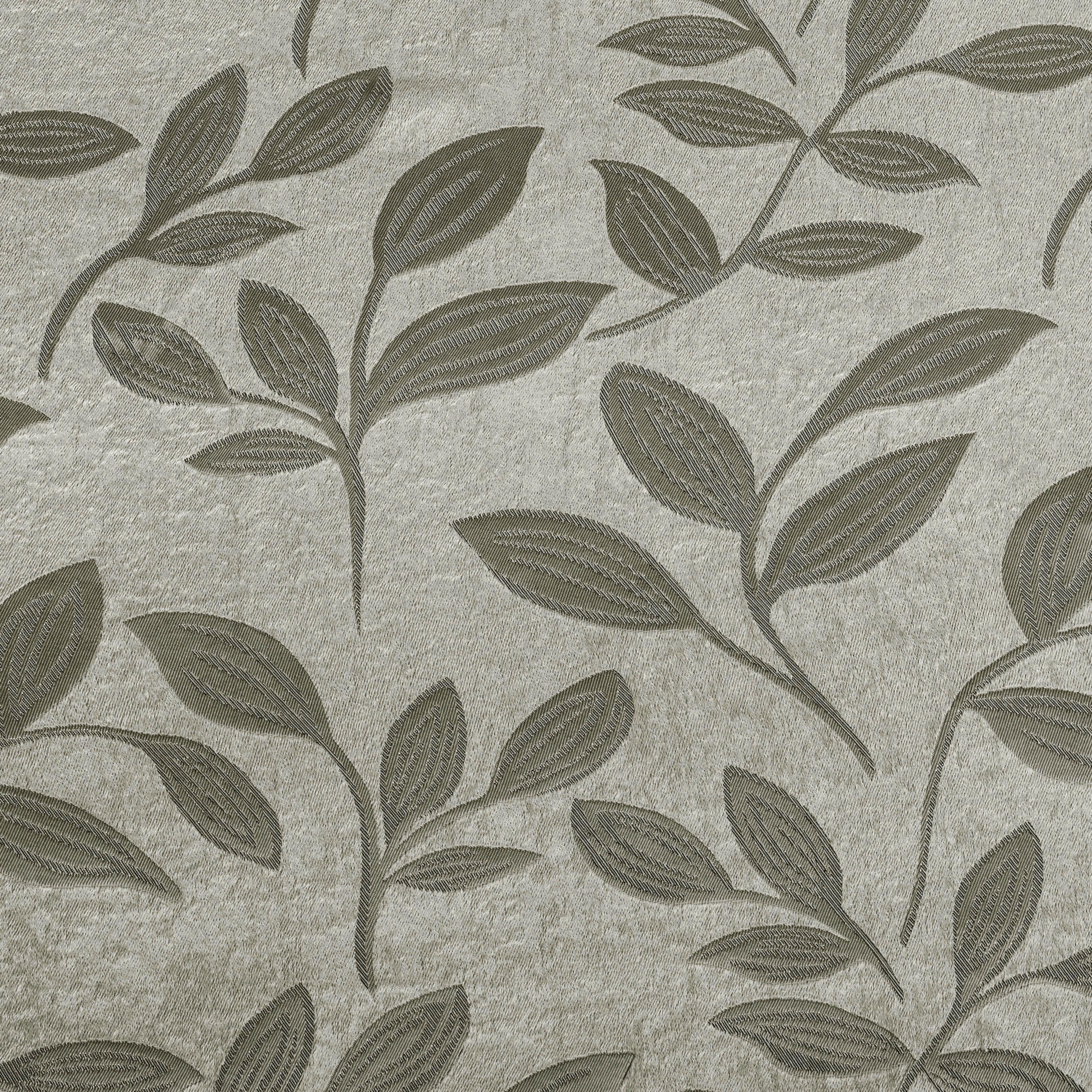 Leaves Machine Washable Room Darkening Blackout Curtains, Set of 2