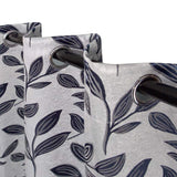 Leaves Machine Washable Room Darkening Blackout Curtains, Set of 2