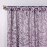 Leaves Room Darkening Back Tabs Blackout Curtain Panels, Set of 2