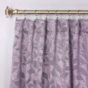 Leaves Room Darkening Back Tabs Blackout Curtain Panels, Set of 2