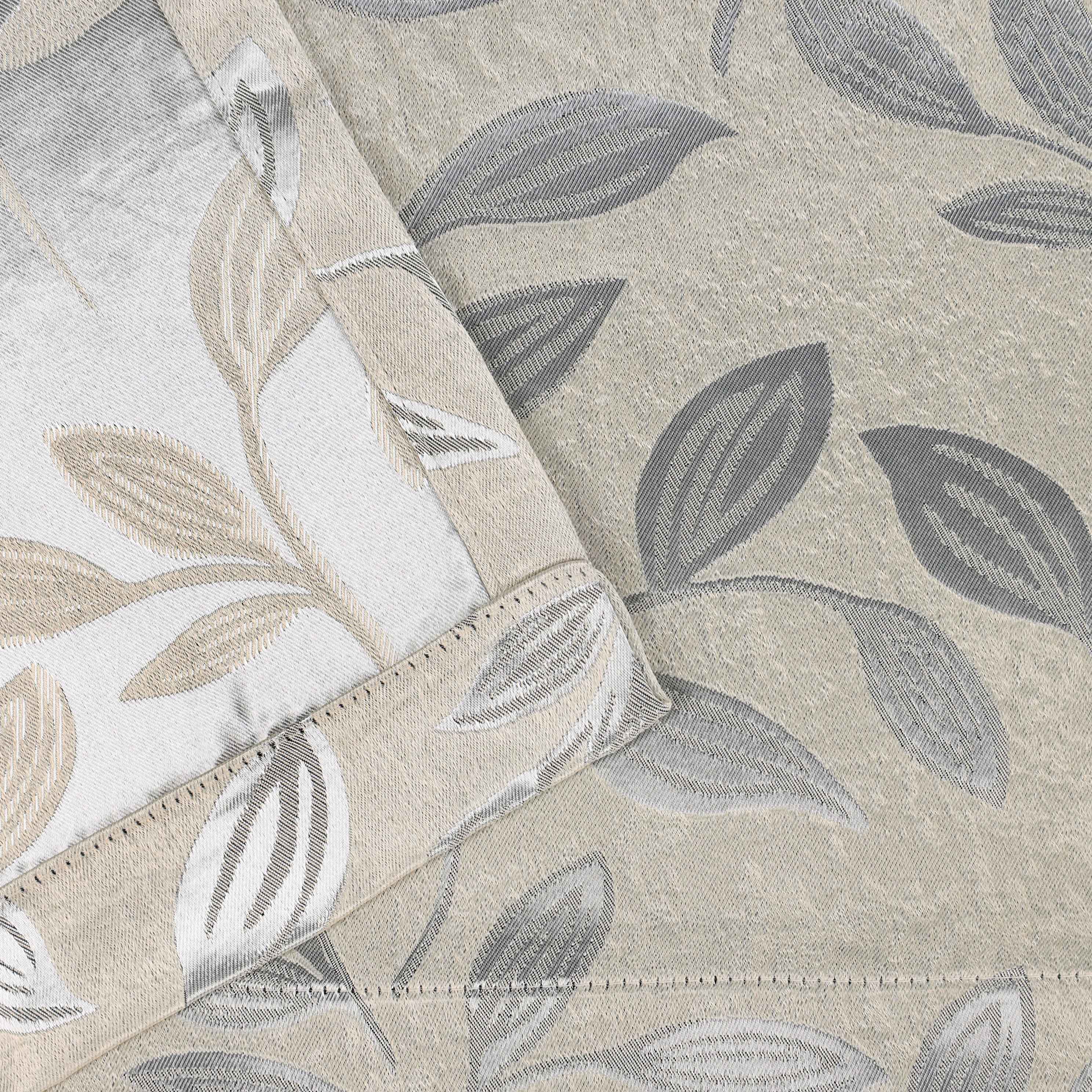 Leaves Room Darkening Blackout Curtain Panel Sets 4 Pieces