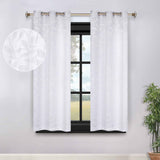 Leaves Room Darkening Grommet Blackout Curtain Panels, Set of 2