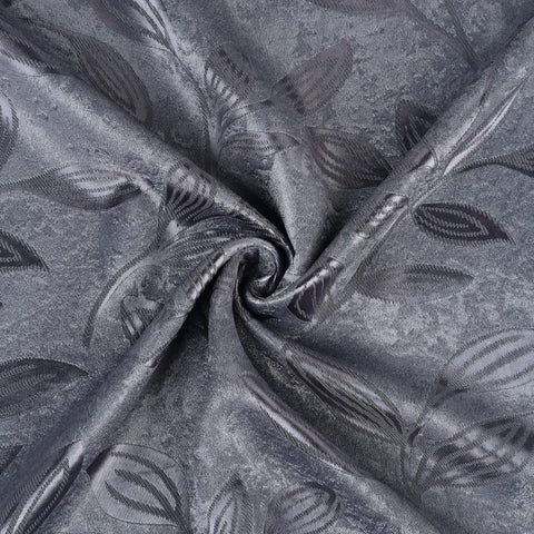 Blackout Curtains Leaves Pattern Room Darkening Grommet 2 Panels