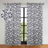 Leaves Room Darkening Grommet Blackout Curtain Panels, Set of 2