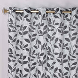 Leaves Room Darkening Grommet Blackout Curtain Panels, Set of 2