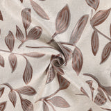 Leaves Room Darkening Washable Blackout Curtain Panels, Set of 2