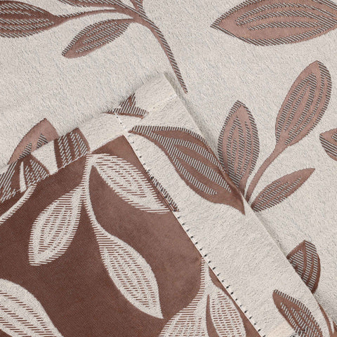 Leaves Room Darkening Washable Blackout Curtain Panels, Set of 2