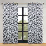 Leaves Room Darkening Washable Blackout Curtain Panels, Set of 2