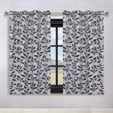 Leaves Room Darkening Washable Blackout Curtain Panels, Set of 2