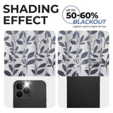 Leaves Room Darkening Washable Blackout Curtain Panels, Set of 2