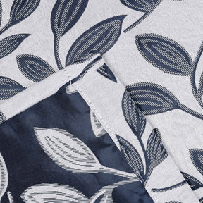 Leaves Room Darkening Washable Blackout Curtain Panels, Set of 2