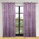 Leaves Room Darkening Washable Blackout Curtain Panels, Set of 2