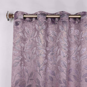 Leaves Room Darkening Washable Blackout Curtain Panels, Set of 2