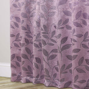 Leaves Room Darkening Washable Blackout Curtain Panels, Set of 2