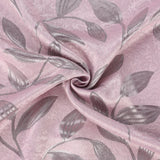 Leaves Room Darkening Washable Blackout Curtain Panels, Set of 2