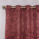 Leaves Room Darkening Washable Blackout Curtain Panels, Set of 2
