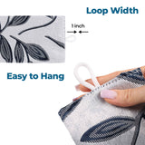 Leaves Room Darkening Washable Blackout Curtain Panels, Set of 2